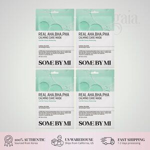 SOME BY MI Real Care Mask AHA BHA PHA Calming – 4 Sheets for Clear Balanced Skin